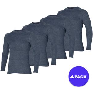 Heatkeeper - Thermoshirt - Antraciet Melange - 4-Stuks