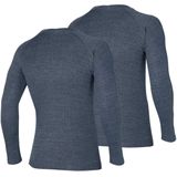 Heatkeeper - Thermoshirt - Antraciet Melange - 2-Stuks