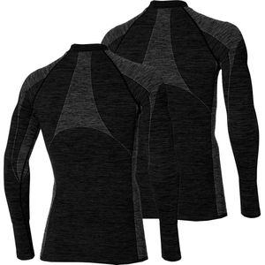 Heatkeeper - Thermoshirt heren - Zwart - 2-Stuks - Thermokleding heren
