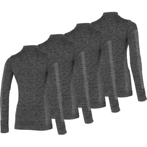 Heatkeeper - Thermo Shirt - Zwart - 4 Stuks