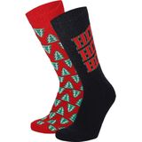 Apollo - Kerstsokken - Unisex - Fashion Kleuren - 2 Paar - Badstof Voetbed