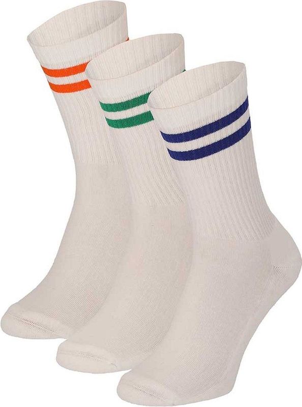 Apollo (Sports) Sportsokken Unisex Multi Stripes/41 3 Pack