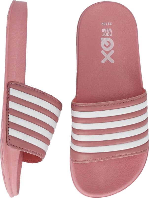 XQ-Footwear - Sportieve Slippers - Roze/Wit - Badslippers Kinderen