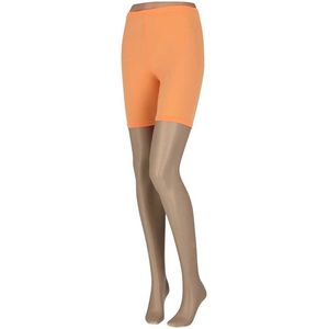 Sarlini - Korte Dames Legging - Zwart - Lime - Peach - Lila - 95% Polyamide - 5% Elastaan