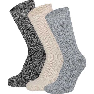 Apollo - Noorse Wollen Sokken - Multi Roze - 6-Pack