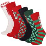 Apollo - Kerst Sportsokken - Unisex - 6-Pack - Fashion Kleuren