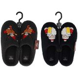 Apollo - Kerst Pantoffels - Grijs - 100% Polyester - 1 X Paar