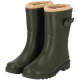 XQ - Regenlaarzen - Unisex - Groen - Fake Fur Voering