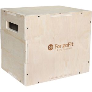 ForzaFit houten Crossfit Plyo Box 3-in-1 - 40 x 30 x 35 cm