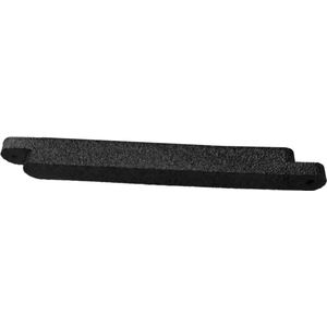 Rubber opsluitband - Zijstuk - 100 x 10 x 10 cm - Zwart