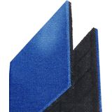 Rubber tegel met pen- en gat verbinding - 50 x 50 cm - 55 mm dik - Blauw