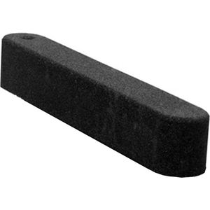 Rubber zandbak rand / opsluitband - 100 x 15 x 15 cm - Zwart
