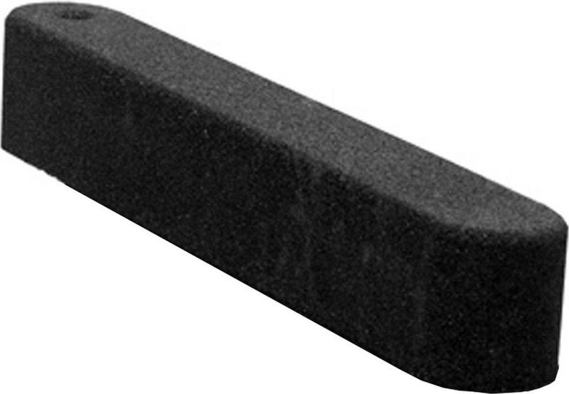 Rubber zandbak rand / opsluitband - 100 x 15 x 15 cm - Zwart