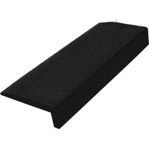 Rubber rand speelplaats / opsluitband L-vormig - 100 x 40 x 14,5 cm -