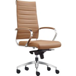 Granada - Bureaustoel - Cognac - Leer - Hoogteverstelbaar