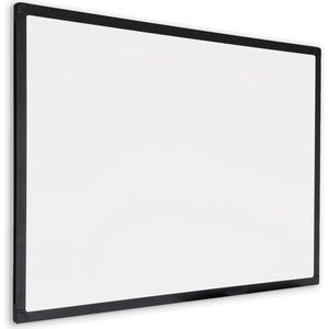 Whiteboard met zwart frame - Magnetisch - 90x120 cm