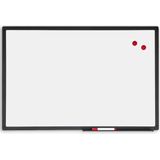 Whiteboard met Zwart Frame - Magnetisch - 75x100 cm