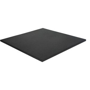 Sportvloertegel 100x100 cm Zwart - 30 mm - Fijne korrel