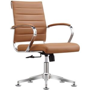 Cádiz - Vergaderstoel - Cognac - PU Leder - Comfortabel Design
