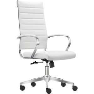 Bureaustoel | Wit | 67 x 67 x 108,5 - 118,5 cm