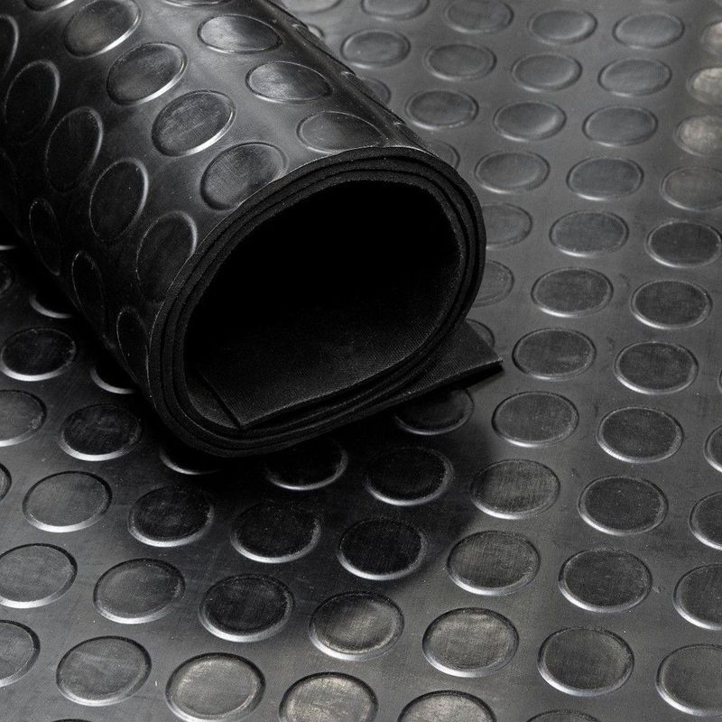 Rubber - Loper - Noppen - 2,7 mm - Breedte 60 cm