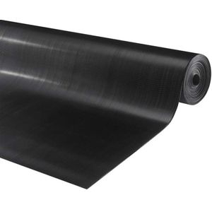 IVOL Rubbermat op Rol - Fijne Ribbel - Dikte 3mm - Breedte 90cm - Zwart