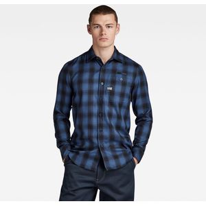 Bristum - Shirt 2.0 - Slim Fit - Lichtgewicht - Schaduwcheck - 80% Gerecycled Polyester, 20% Wol