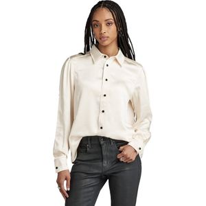 G-star Boxy Overhemd Met Lange Mouwen Beige L Vrouw