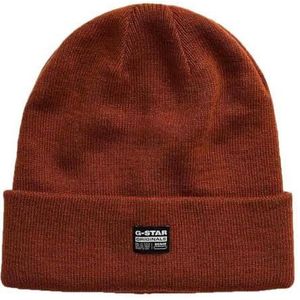 G-STAR RAW Heren Effo Long Beanie Beanie Hat, rood (auburn D16624-C754-1199), Eén maat