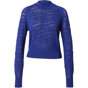 G-STAR RAW Steektrui met gebreide tekst sweater voor dames, Blauw (Ballpen Blue D23924-b754-1822)