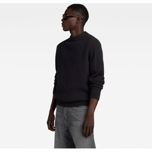 G-STAR RAW - Cable - Gebreide Trui - Zwart