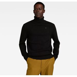 G-STAR Structure Turtle gebreide trui voor heren, Zwart (Dk Black D23937-d447-6484), L