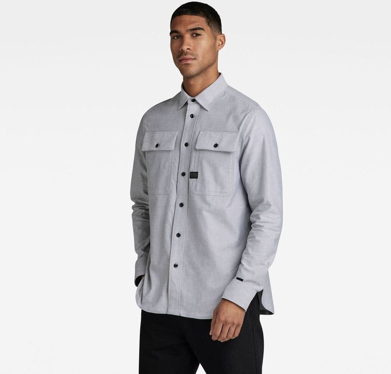 G-Star - D23583-C895-C760 - Overhemd - Grijs - Katoen - Lange Mouwen