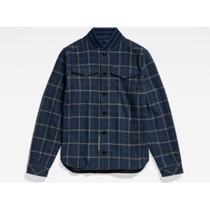 G-Star - Bomber Collar Overshirt - Blauw - Jacks