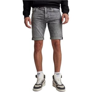 G-star 3301 Slim Fit Korte Jeans Grijs 34 Man