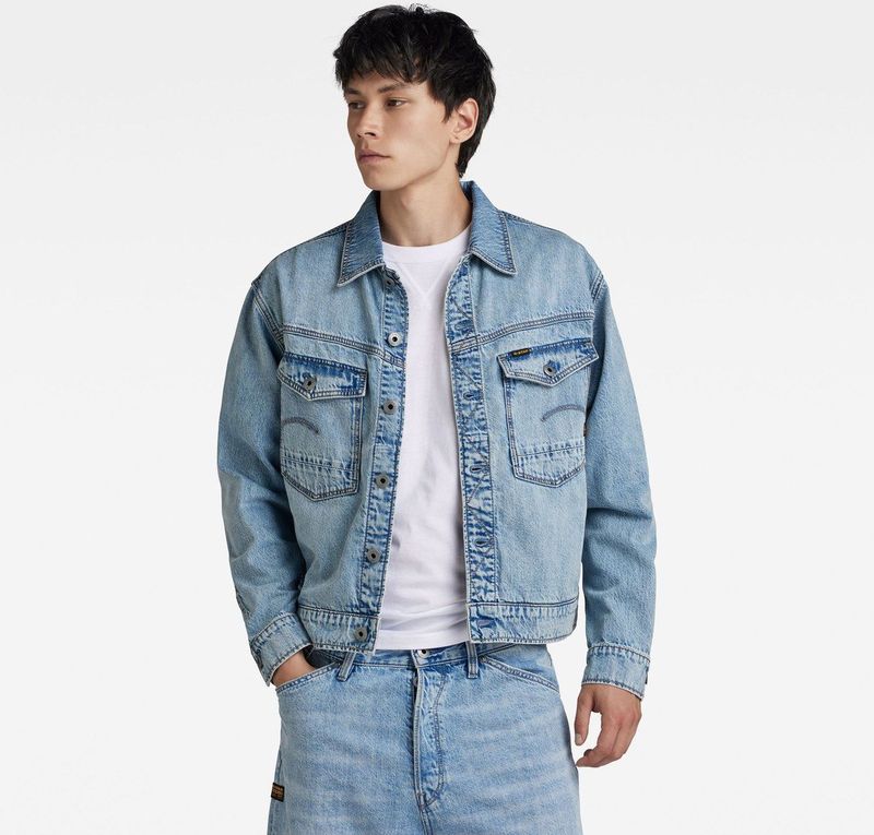 Denim Jack Dakota - Blauw - Katoen - Regular Fit