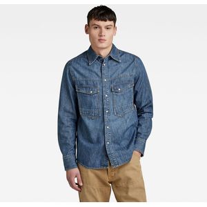 G-STAR - Dakota Overhemd - Blauw - Katoen