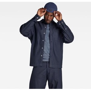 Hemd - Lange Mouwen - Blauw - Katoen - Knoopsluiting