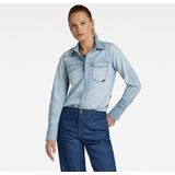 G-STAR RAW - Western Slim Fit - Overhemd - Katoen - Blauw