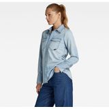 G-STAR RAW - Western Slim Fit - Overhemd - Katoen - Blauw