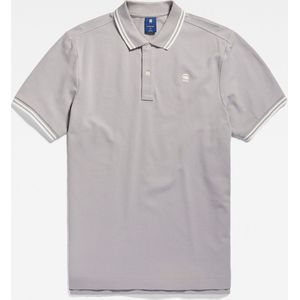 G-Star Raw Dunda Slim Stripe Polo S s Polo's T-shirts Heren - Polo shirt - Lichtgrijs