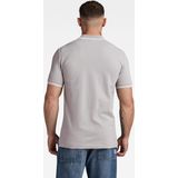 G-Star - Dunda Slim Stripe - Polo - Grijs - Korte Mouwen - Biologisch Katoen - Duurzaam