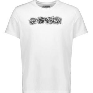 G-STAR RAW Distressed Logo, wit (White D24363-c506-110), XS