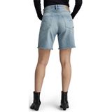 High - Bermuda Short - Blauw - Katoen - Raw Edge