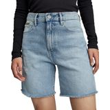 High - Bermuda Short - Blauw - Katoen - Raw Edge