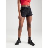 True - Short Raw Edge - Korte Broek - Zwart - Katoen