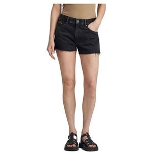 True - Short Raw Edge - Korte Broek - Zwart - Katoen