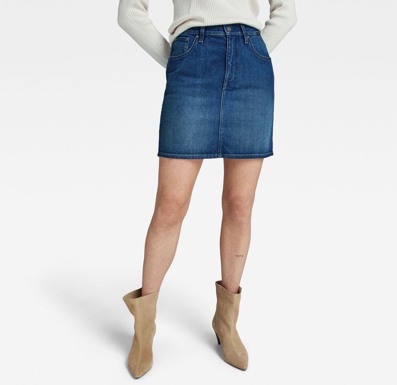 G-star - Viktoria Clean Edge - Spijkerrok - Regular Fit - Minirok