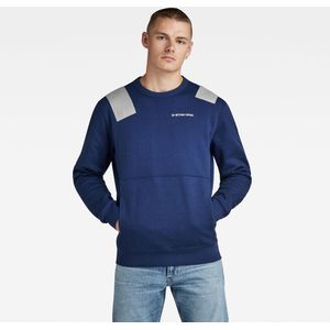 G-STAR RAW - Flight Deck R - Sweat - Blauw - Katoen