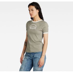 Shirt - Jersey - Ronde Hals - Slanke Pasvorm - Kwartmouw - Normale Lengte